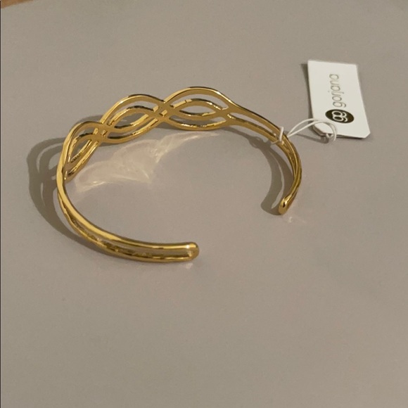 ✨NWT-~Gorjana 18k Gold Plated Mesa Cuff bracelet - Picture 8 of 8